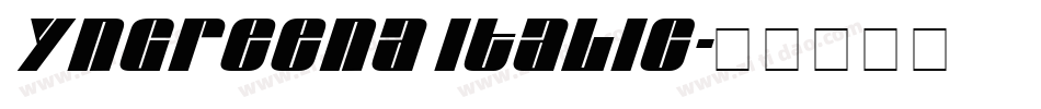 Yngreena Italic字体转换